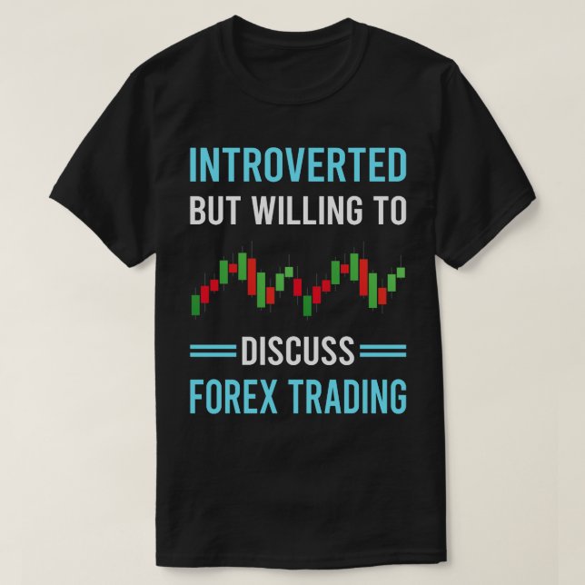 Camiseta Introduzido Forex Trading Trader (Frente do Design)