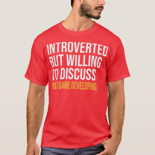 CAMISETA INTRODUZIDO, MAS DISPOSTO A DISCUTIR O JOGO DE VÍD