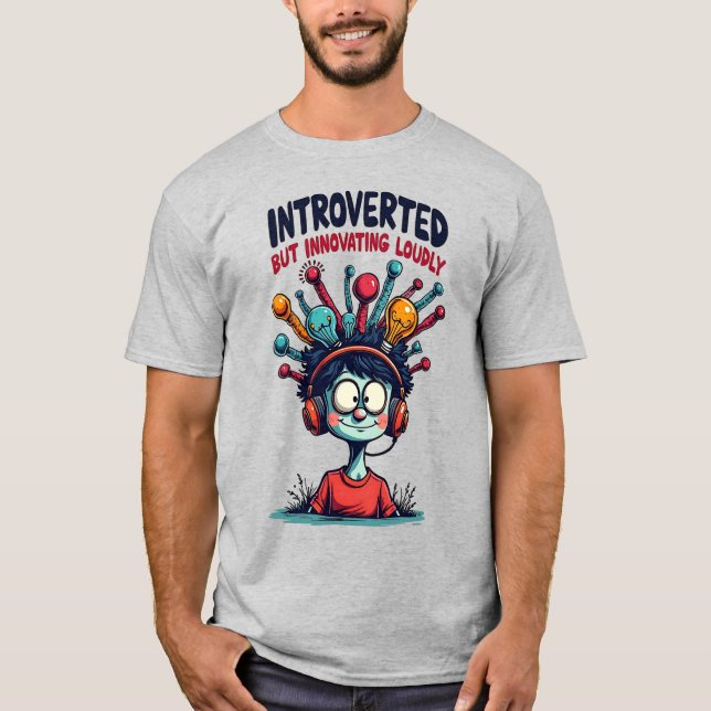 Camiseta Introduzido o Innovator Quirky Creative (Frente)