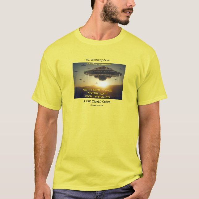 CAMISETA INTRODUZIR A IDADE DO AQUÁRIO (Frente)