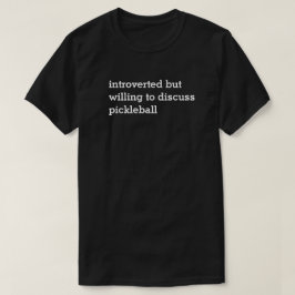 Camiseta Introvert querer discutir o T da obscuridade de