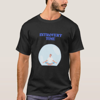 Camiseta Introvert Time Calm Meditation Illustration T-Shir