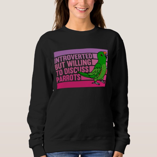 Camiseta Introverted But Parrots Male Eclectus (Frente)