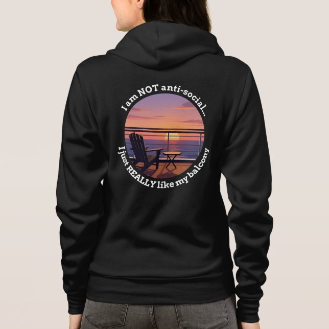 Camiseta Introverted Cruiser Balcony Premium Hoodie (Verso)