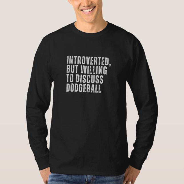 Camiseta Introvertido Mas Disposto a Discutir a Introdução  (Frente)