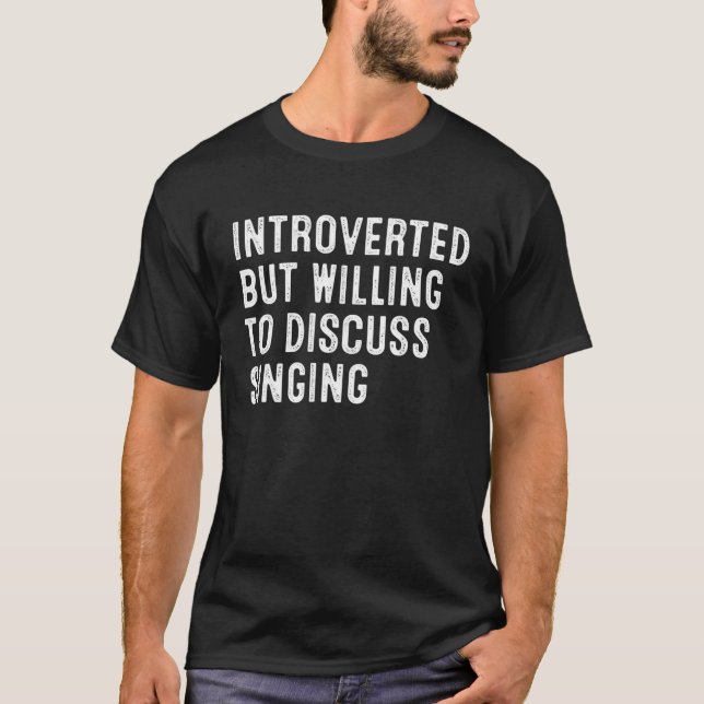 Camiseta Introvertido Mas Disposto a Discutir Canto (Frente)