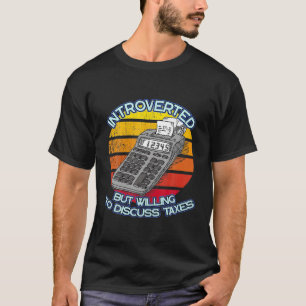 Camiseta Introvertido Mas Disposto a Discutir Contabilidade