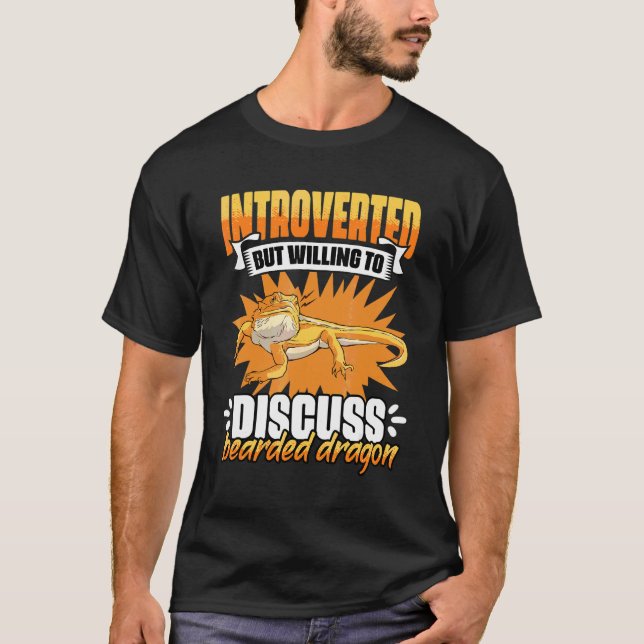 Camiseta Introvertido Mas Disposto A Discutir   Drago Barba (Frente)