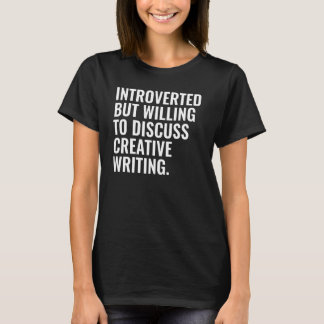 Camiseta Introvertido Mas Disposto a Discutir Escrita Criat