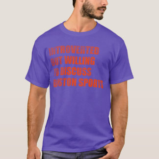 Camiseta Introvertido mas disposto a discutir esportes de B