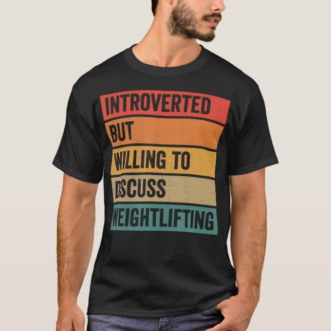 Camiseta Introvertido Mas Disposto A Discutir G De Levantam (Frente)