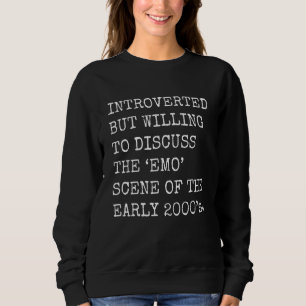 Camiseta Introvertido Mas Disposto A Discutir O Emo Dos Ano