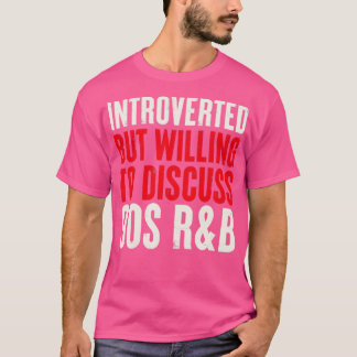 Camiseta introvertido, mas disposto a discutir o Introdução