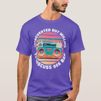 Camiseta introvertido mas disposto a discutir o Rap Sunset 