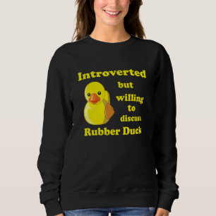 Camiseta Introvertido mas disposto a discutir Pato de Borra