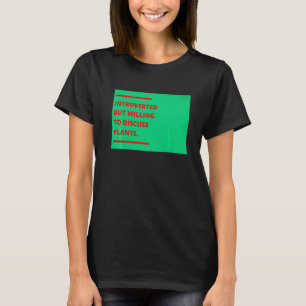 Camiseta Introvertido Mas Disposto a Discutir Plantas Jardi