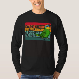 Camiseta Introvertido Mas Papagaios Amazon Orange Alado