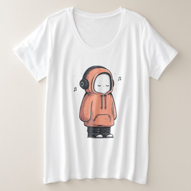 Camiseta Introvertido Tranquilo – Arte de Desenho Animado d (Frente do Design)