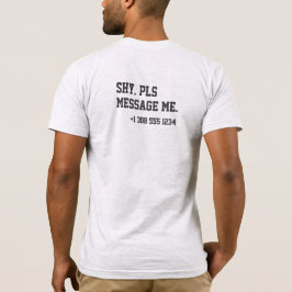 Camiseta Introvertidos Paquerando Tímidos Por Favor Me Mens