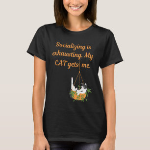 Camiseta Introvertidos se Unem Separadamente Amante de Gato