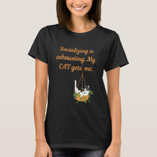 Camiseta Introvertidos se Unem Separadamente Amante de Gato