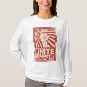 Camiseta Introverts unem-se separada em suas próprias casa