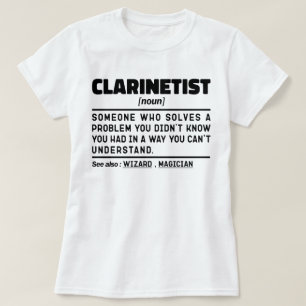 Camiseta Intuito Musical Clarinetista Noun Clarinet Player