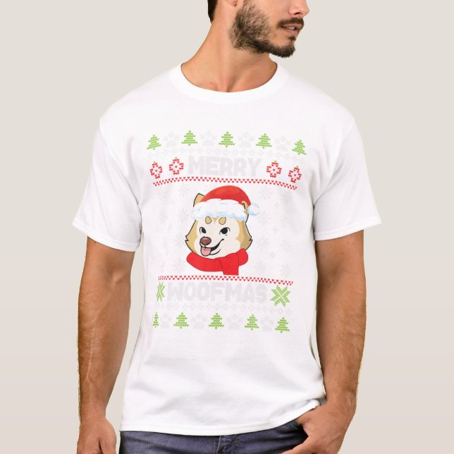 Camiseta Inu Dog Noel Costume Snow (Frente)