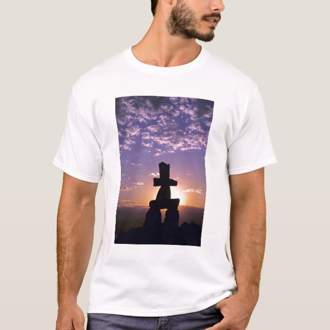 Camiseta Inukshuk Territórios do Noroeste, Canadá (Frente)