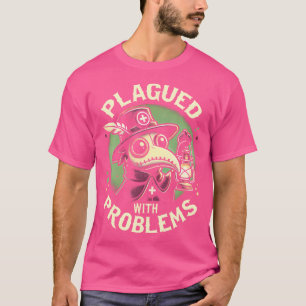 Camiseta Inundado De Problemas Com Pestheiler Oculto Gótico