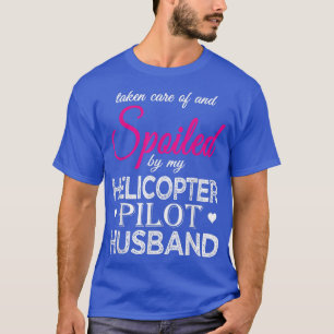 Camiseta Inundado pelo meu piloto de helicóptero Piloto Hus