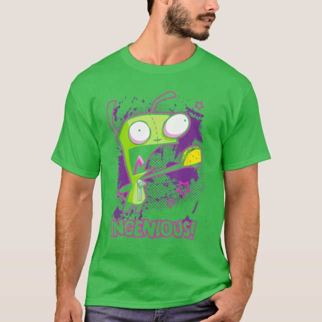 Camiseta Invader Zim Ingeniousaco Gir Y2K Cartoon friend (Frente)