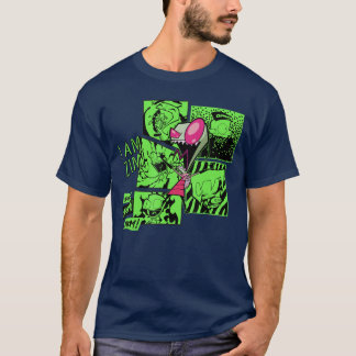 Camiseta Invader Zim Zim Screaming Doom Comic Panels Collag