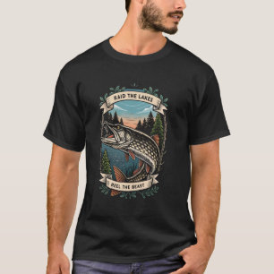 Camiseta Invadir os Lagos u2013 Viking Angler & Mitologia N