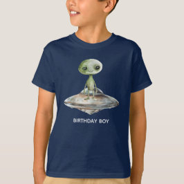 Camiseta Invasão Alienígena Aniversário Espaço Exterior
