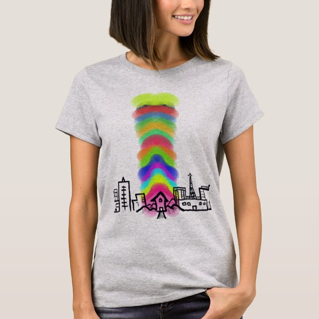 Camiseta Invasão de cores (Frente)