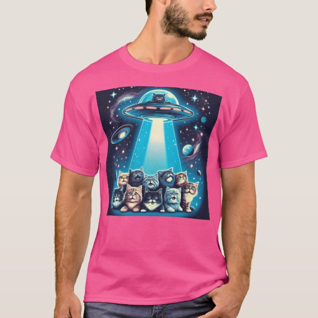 Camiseta Invasão de Gato do Ufo (Frente)