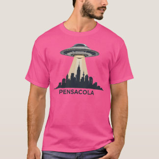 Camiseta Invasão de Pensacola Ufo - Trabalho de arte de pai