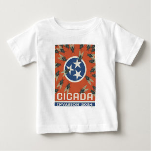 Camiseta Invasão do Tennessee Flag Cicada