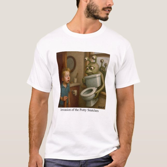Camiseta Invasão dos caçadores de batatas (Frente)
