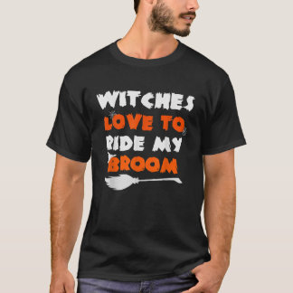 Camiseta Invasão inadequada de bruxa-fantasia de adulto no