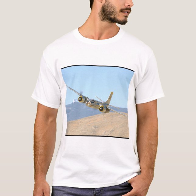Camiseta Invasor de Douglas A26, planos aéreos de View_WWII (Frente)