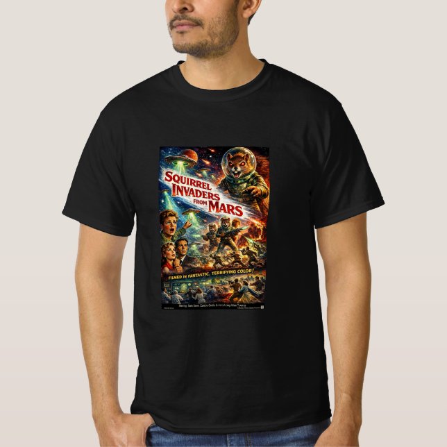 Camiseta Invasores Esquilos de Marte (Frente)