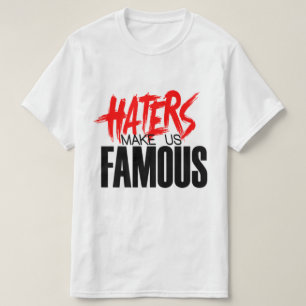 Camiseta Invedores Nos Fazem Famosos Vermelho/Branco