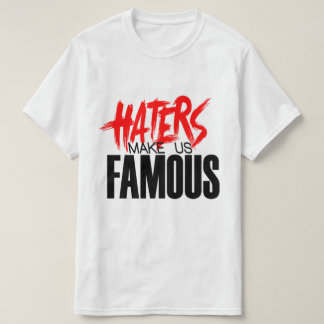 Camiseta Invedores Nos Fazem Famosos Vermelho/Branco