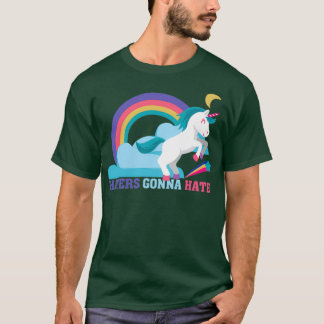 Camiseta Invedores odiarão o Funny Unicorn Rainbow