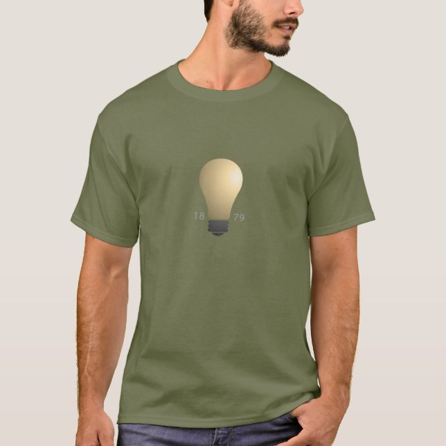 Camiseta Invenção da ampola de Edison (Frente)