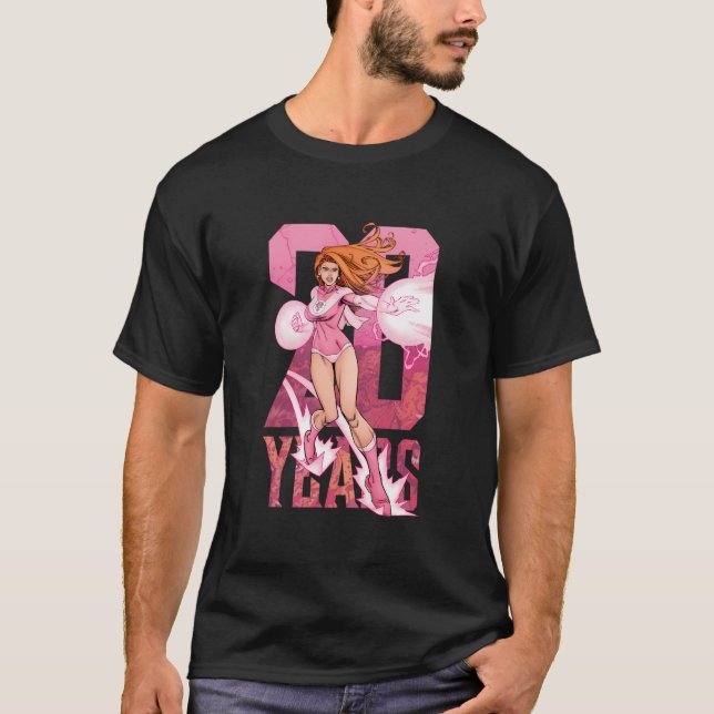 Camiseta Invencível 20 Anos - Eva Atom (Frente)