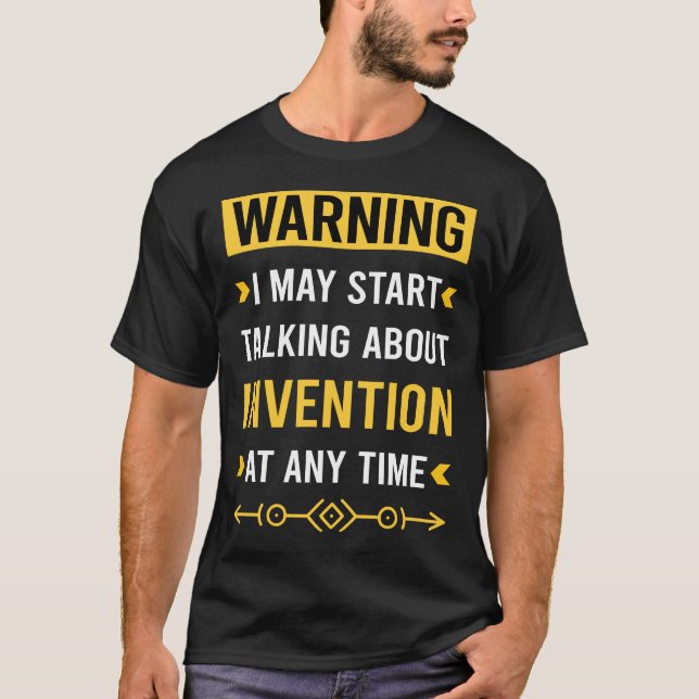 Camiseta Inventor de Invenção de Aviso (Frente)