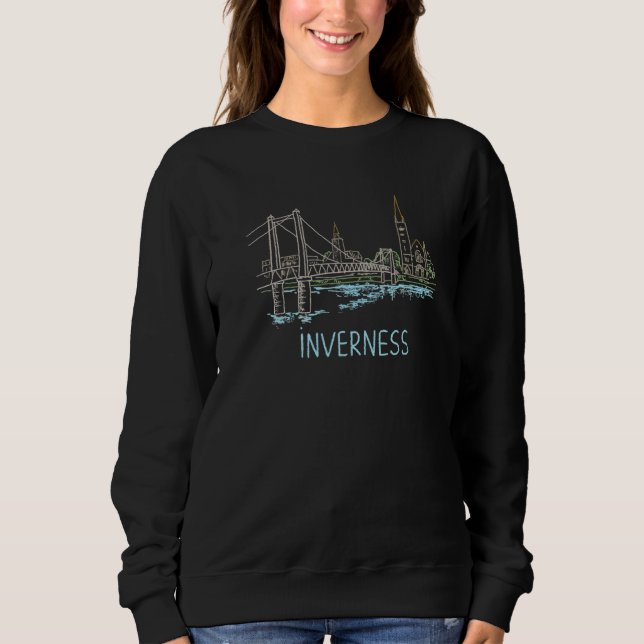 Camiseta Inverness City Scotland UK souvenir  for men women (Frente)